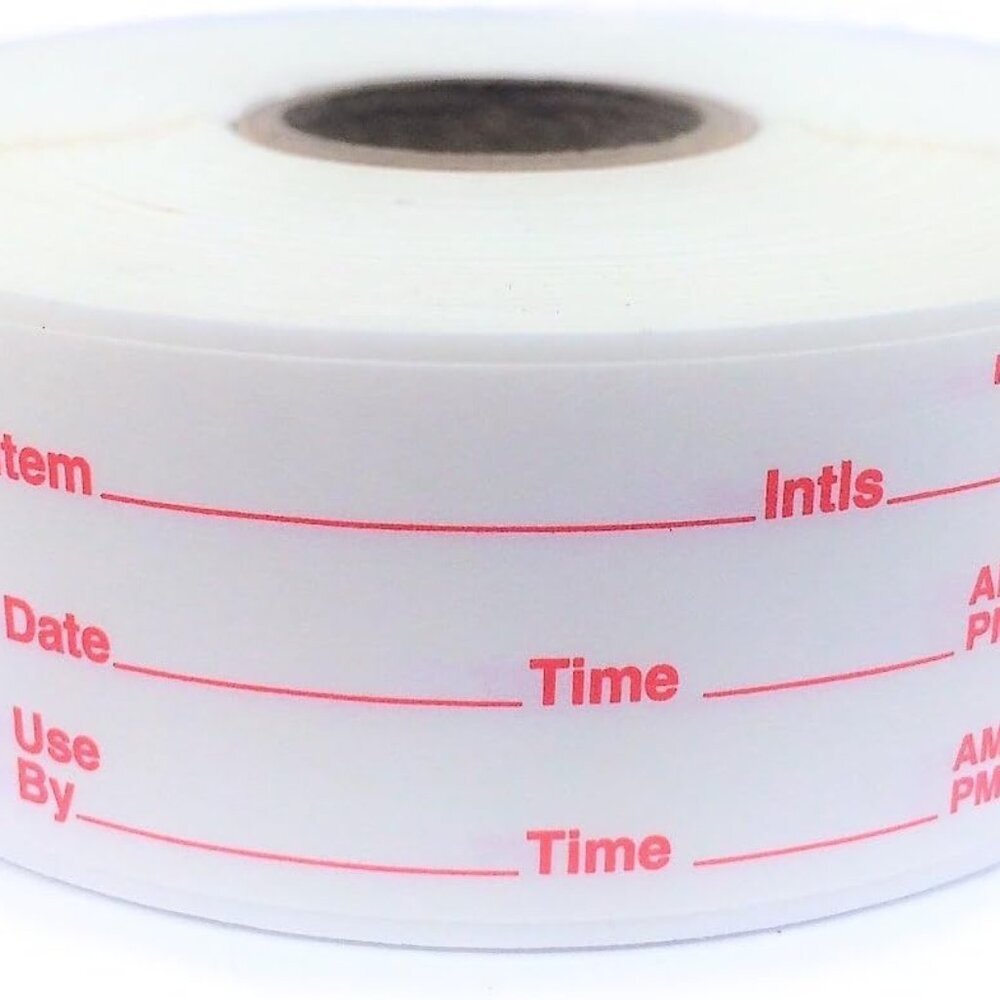 Dissolvable Food Storage Labels for Home and Restaurant Use - Dissolves in Water